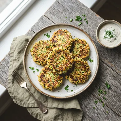 Photo de Galettes pois chiche-légumes
