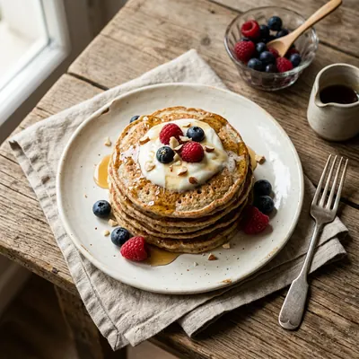 Photo de Pancakes orge-petit épeautre